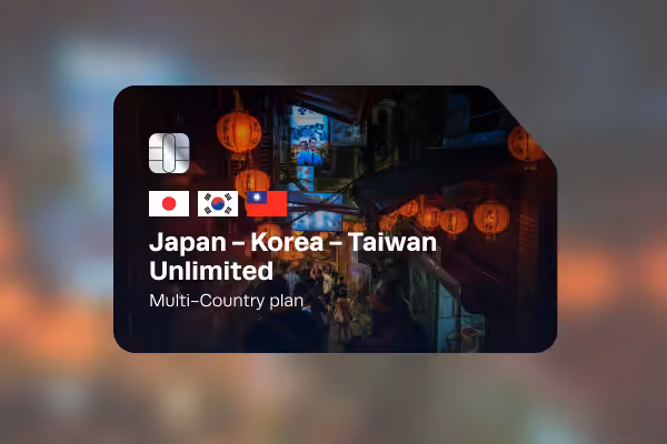eSIM Japan-Korea-Taiwan Unlimited