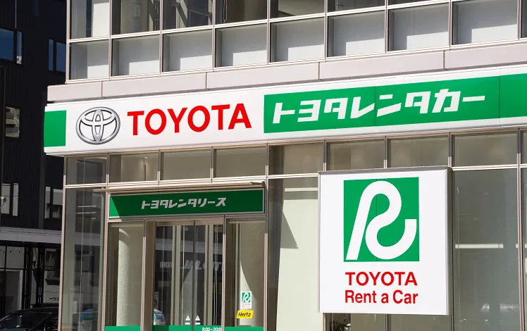 Toyota, a rental car provider in Japan