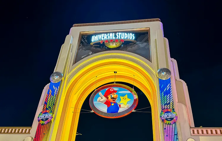 Universal Studios Japan’s Super Nintendo World bursts with vibrant colors and joyful energy, centered around the iconic Mario and themed attractions