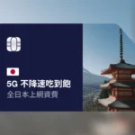 eSIM 日本 5G 不降速吃到飽