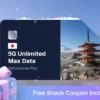 eSIM Japan 5G Unlimited Max Data